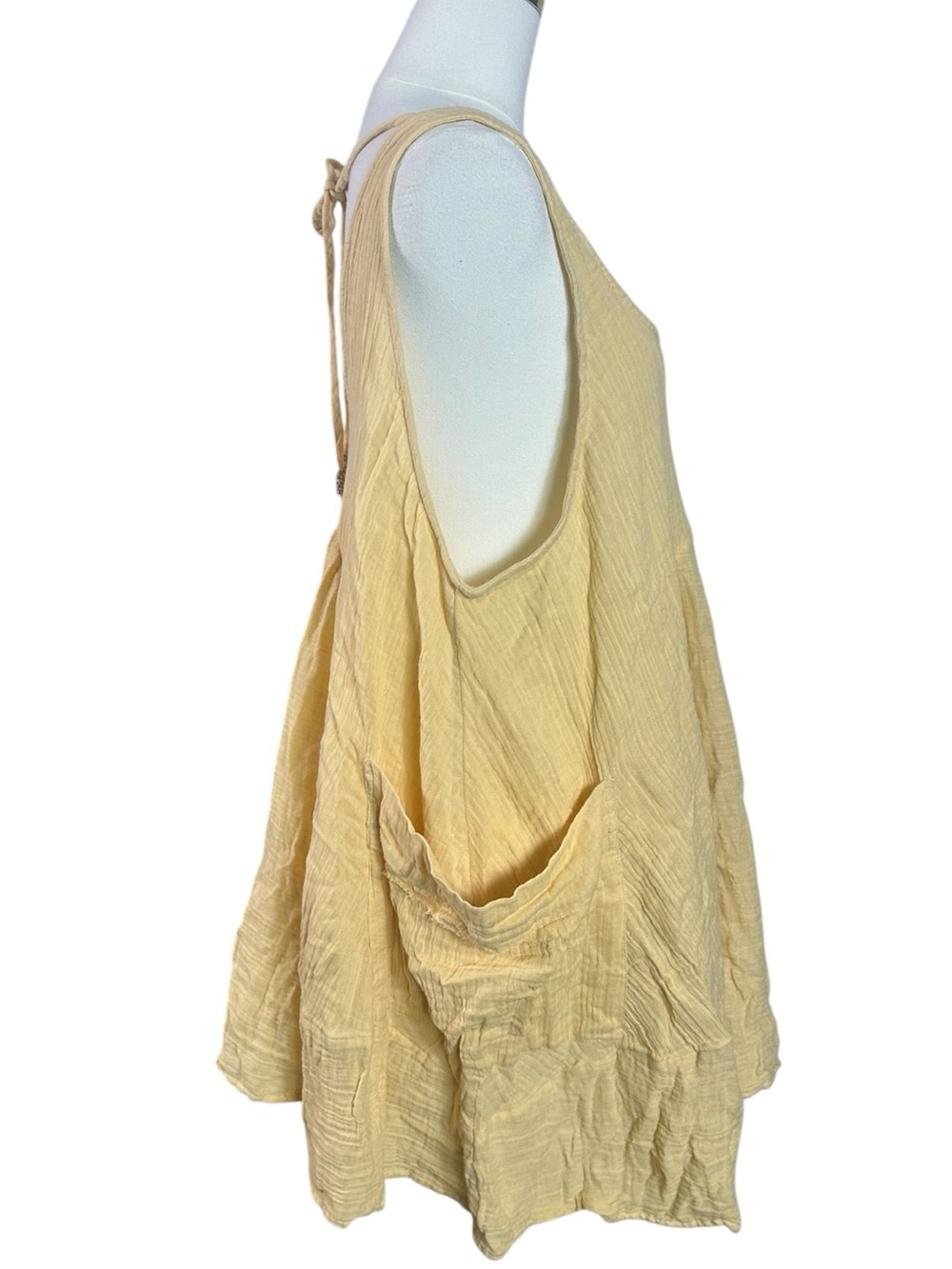Free People Billowy Bohemian Gauze Pina Colada Tunic Bellini Brunch NWT Small - Picture 7 of 11